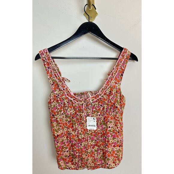 FREE PEOPLE Ellia Printed Set in Spring Blossom Combo Size X-Small NWT - Picture 6 of 16